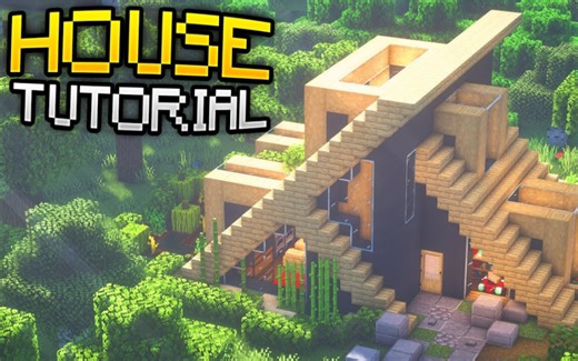 我的世界—现代风格白桦木屋