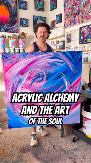 The art of Acrylic Alchemy #art #artist #painting #arttechniques #artprocess #originalart #creative