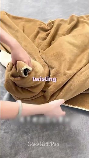 How to Fold Your Blanket into a Poop Emoji!