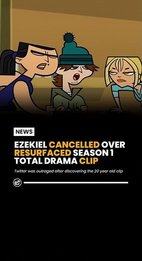 Ezekiel Getting Cancelled in Season 1 #totaldramaisland #drama #cancelled
