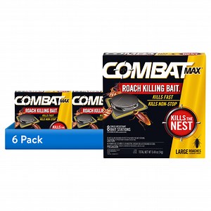 (6 pack) Combat Max Large Roach Killing Bait, 8 count (Pack of 1)