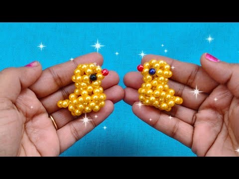How to Make a Beaded Duck | Beaded Pet Animals | Making Beaded Duck Tutorial | 3D Bead Duck keychain
