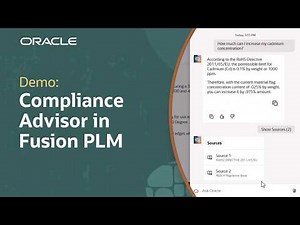 PLM Product Regulatory and Compliance Advisor AI Agent: Demo