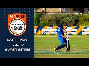 🔴 FanCode European Cricket Series Italy, Super Series 2021 | Day 1 | T10 Live Cricket