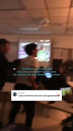 Freshman watching World Cup ⚽️🥹 #shorts