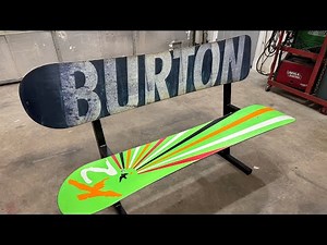 Custom snowboard bench fabrication - Time lapse