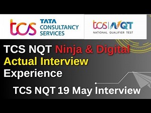19 May TCS NQT Actual Interview Qs | Ninja & Digital | Download PDF Guide!