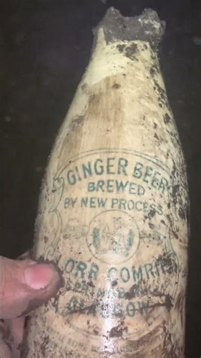 J Orr Comrie ginger beer needing repair found Mudlarking & bottle digging Scotland