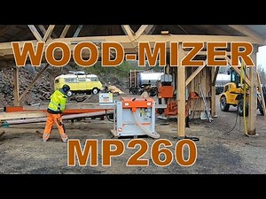 Planing with my Wood Mizer MP260 and buliding a woodworking station