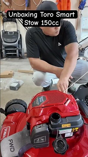 Unboxing Toro Smart Stow 150cc Gas Lawn Mower #toro #lawnmowers #lawncare #fyp
