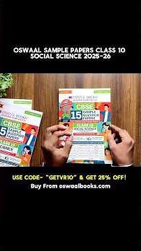 Oswaal Sample Paper Class 10 Social Science 2025-26 | Honest Review