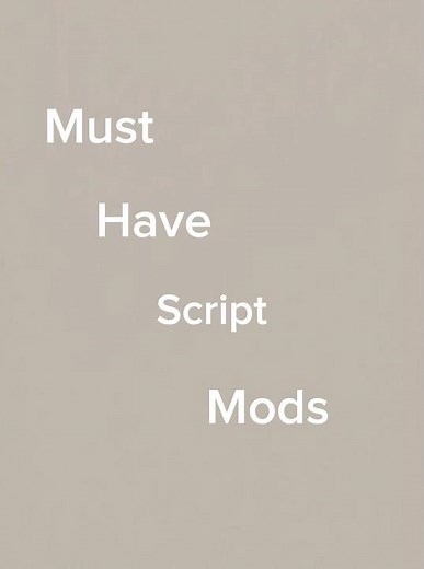 My top 4 script mods for the Sims4 🌸