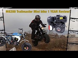 MB200 Trailmaster Mini bike 1 HARD YEAR Review!