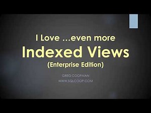 Super Power Your Query with Indexed Views in SQL Server Enterprise Edition - Easy Demo!