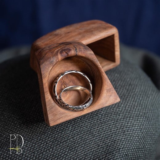 Handmade Rustic Wooden Box for Rings and Small Jewelry Made Out of Cherry - Etsy