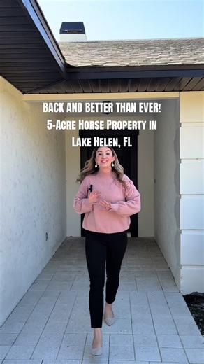 BACK AND BETTER THAN EVER 🌿🐎 If you’ve been dreaming of small-town country living with room to breathe, this one deserves your attention. 📍 209 Oakapple Trl, Lake Helen, FL 32744 💲 $679,000 This refreshed 5-acre pool home is officially back on the market and ready to impress. Tucked behind a private gated entrance, the property offers agricultural zoning, a fully fenced horse pasture, and peaceful privacy, all while staying close to everyday conveniences. ✨ What makes this home special: • 5 