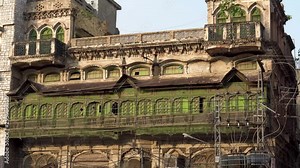 150 years old ancient house and architecture in Pakistan, Punjab, Indian subcontinent - 4K