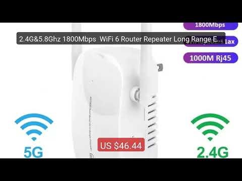 2.4G&5.8Ghz 1800Mbps WiFi 6 Router Repeater Long Range Extend... — Best Buy 2026 | Great Quality!