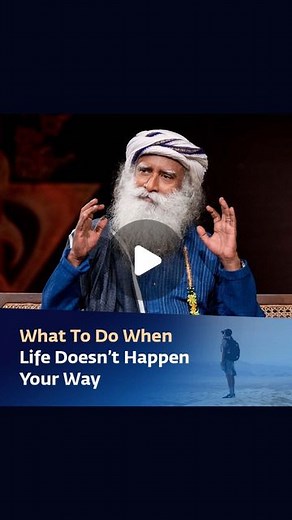 Sadhguru on Instagram: "How to Stay Motivated When Things Don’t Go Your Way? Sadhguru Answers Responding to a question about staying motivated when things don’t go our way, Sadhguru looks at the only solution to overcome what we perceive as struggles. #Sadhguru #Motivation"