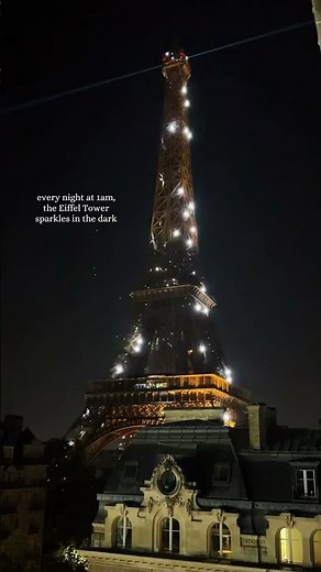 Only Chance to See the Eiffel Tower Sparkle in the Dark ✨ #paris #eiffeltower #france #travel