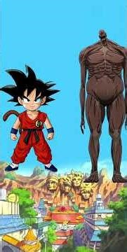 Goku vs Bertholt Titan