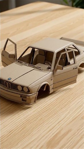 cardboard bmw e30 car body