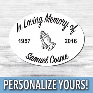 These “In Loving Memory” Decal stickers are a beautiful way to commemorate a loved one. Claim yours FREE today while supplies last👇 https://www.eternallightco.com/products/customized-in-loving-memory-decal We’re on a mission from God to gift these personalized Decal stickers to anyone who’s lost a loved one recently 🙏 Our Christian Team design these individually with your loved one’s name & dates to make them 100% personalized to you. ❤️ Made For Love & Made For Life ⛈ Weatherproof, Fade Resis