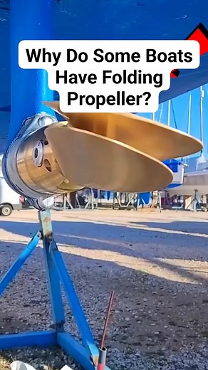 Why Do Some Boats Have Folding Propeller? #boat #propeller | Eisha Ciano