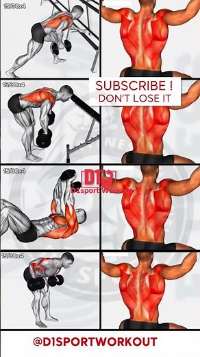 Get a V‑Shape Back 🔻 | 4 Dumbbell Exercises That Work!