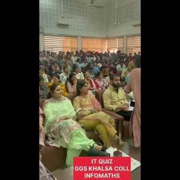 IT Quiz at GGS Khalsa College Chandigarh 💻🔥