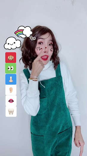 🙉👀👃🏻👂🏻👄🦷 #emoji #thisismyhead #thisismyeye #head #nose #eyes #teeth #ears #mouth #fyp #trend #viral