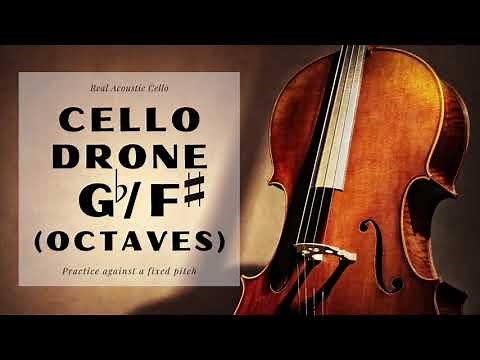 Cello Drone Gb / F# | Six Minutes of Tuning Note G-flat/F-sharp