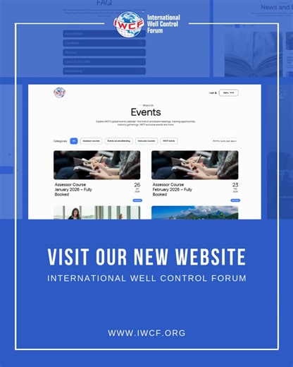 🎉Day 10 of the New IWCF Website🎉 Explore IWCF’s global events calendar: find training opportunities, industry gatherings, exclusive IWCF events, and more. 📅 See the calendar: https://www.iwcf.org/events/ ✨Stay tuned for Day 11 of the New IWCF Website tomorrow as we continue our countdown to 2026! #IWCF #Events #WellControl #GlobalLearning #12DaysOfIWCFWebsite | International Well Control Forum