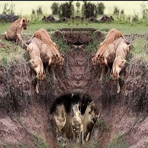 Lion vs Warthog - Let's Explore the power of predators #Animal | Soul