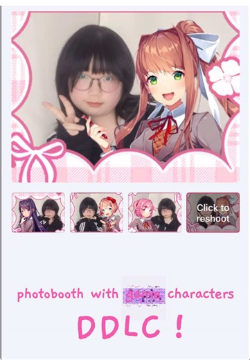 #ddlc #dokidokiliteratureclubedit #monika #ddlcmonika #photobooth | ddlc