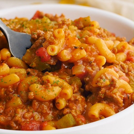 This Classic American Chop Suey Recipe is easy to make in One Pot, the Crock Pot, or the Instant Pot! The flavors blend together perfectly for a traditional comfort food that your family will love. RECIPE: https://thecozycook.com/american-chop-suey/ | The Cozy Cook
