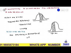 COSM/distribution/problems on area under normal curve in telugu