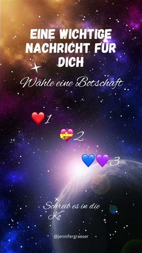 Wähle deine Botschaft!