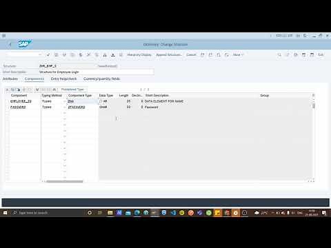 How to Create Structure in SAP