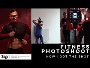 Fitness Photoshoot Behind the Scenes with Studio Lighting and Gels