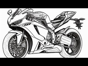 how to draw a racing bike , pencil art step by step,‪@Kids_world1282‬