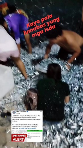 JUST IN: A magnitude 7.1 earthquake struck the waters off Sarangani lsland in Davao Occidental at 4:48 a.m. this Tuesday, January 9, 2024 No destructive tsunami threat exists, but aftershocks are expected, according to Phivolcs. #LindolPH #EarthquakePH | Jack's Mini Vlog
