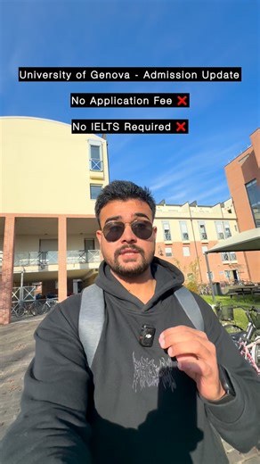 Umar Shahzad 🇵🇰 🇮🇹 on Instagram: "University of Genova Comment “Link” below to get the details with portal link in DMs. No Application fee No IELTS Required Application Outcome: 3 - 8 weeks Date: OPENING: 18th November 2024 CLOSING: 14th March 2025 Available Programs: ADVANCED MATERIALS SCIENCE AND TECHNOLOGY ARCHITECTURAL COMPOSITION BIOENGINEERING COMPUTER ENGINEERING COMPUTER SCIENCE ECONOMICS AND DATA SCIENCE ELECTRICAL ENGINEERING FOR ENERGY TRANSITION ELECTRONIC ENGINEERING ENGINEERING