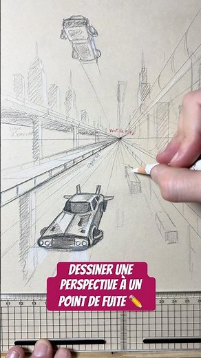 Dessiner une perspective à 1 point de fuite ✏️ #dessiner #coursdedessin #dessin #tutodessin