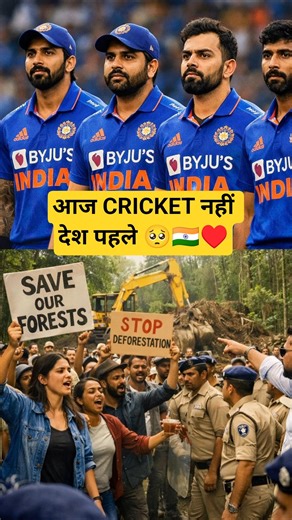 CRICKET नहीं आज देश को हमारी जरूरत है 🥺🇮🇳♥️ #savearavali #shorts #trendingshorts