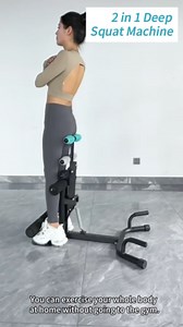 3 Colors Deep Squat Machine for Women, Adjustable Glutes Trainer Machine, Core & Abs for Low Impact Lower Body Workouts, Easy to Assemble Home Gym Push-Up Exercises, 350Lbs Weight Capacity
