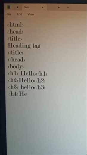 types of html heading #shorts #coding #basichtml #viralvideo #viral #trending