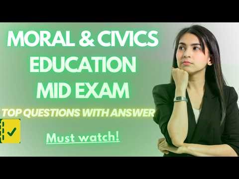 Freshman Moral and Civics Education Mid Exam Questions & Answers | ፍሬሽማን 2018 በአማርኛ