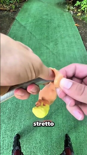 The puppet ended up exploding with water 😱