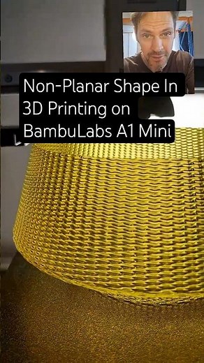 Making spiralised contours surface patterns lampshade in Blender and Bambulabs A1 mini